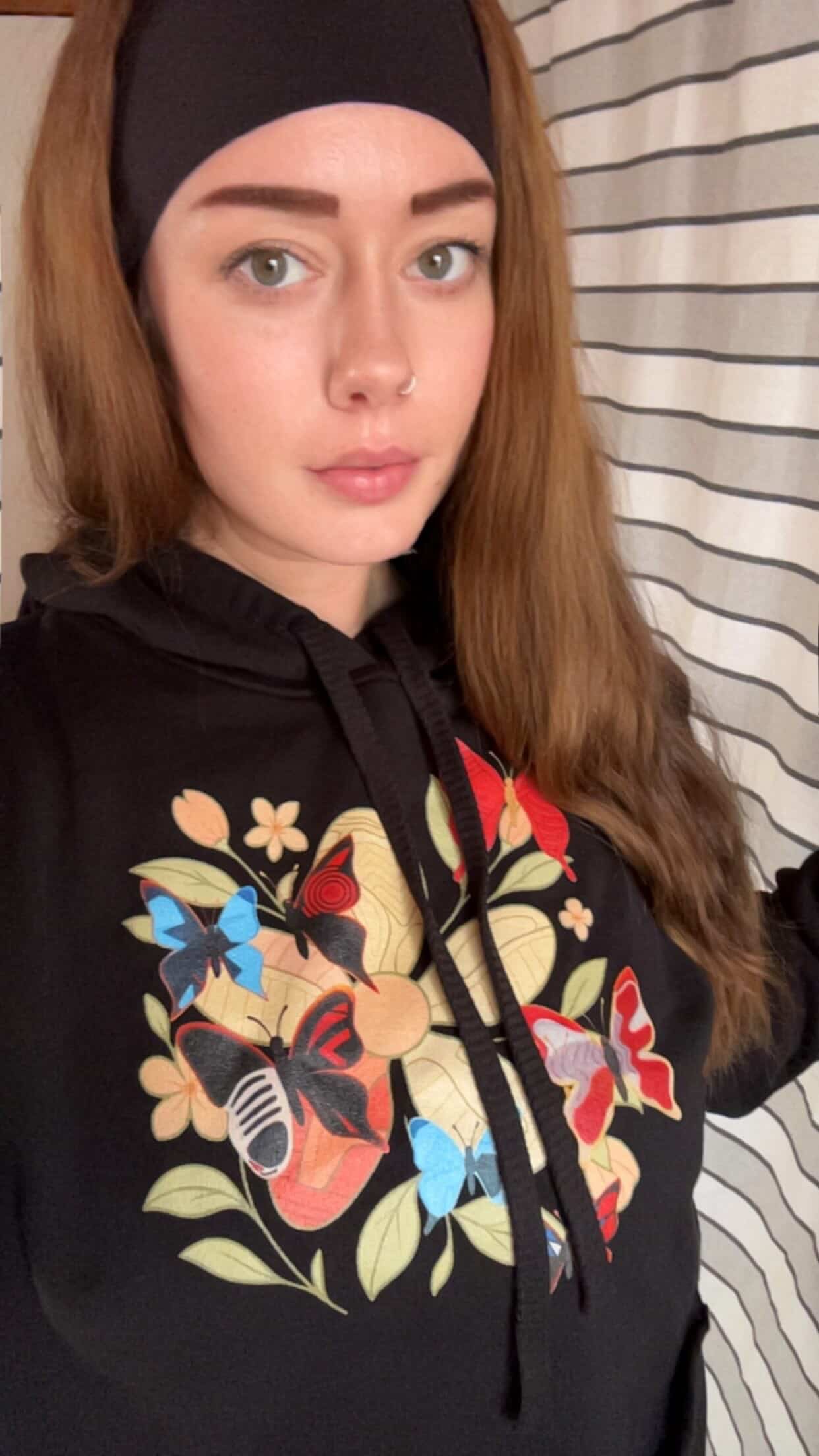 "Wings and Petals" Crop Hoodie Add to Cart for 25% Off!