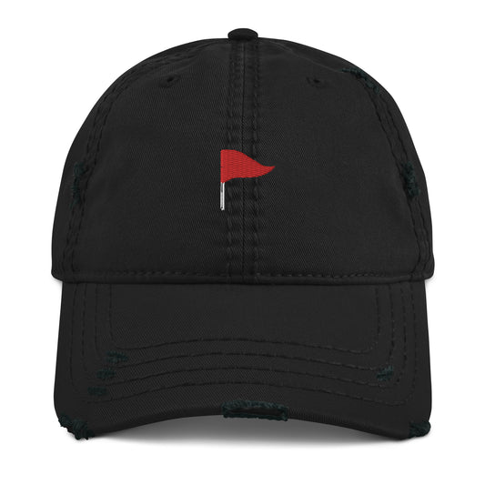 "Red Flag" Distressed Dad Hat
