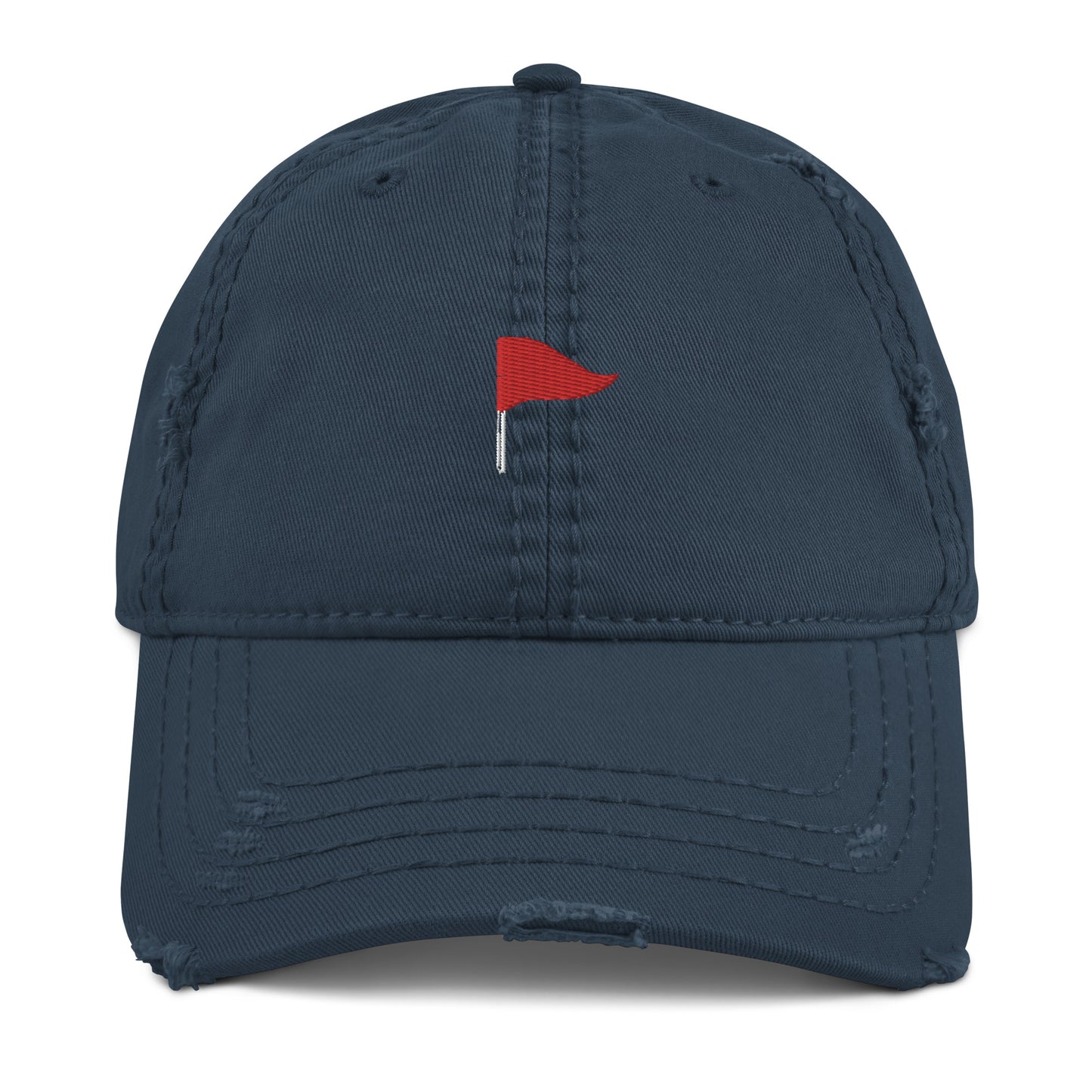 "Red Flag" Distressed Dad Hat